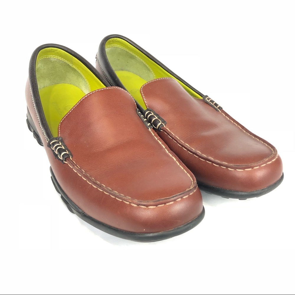 Cole Haan Womens Leather Loafer Waterproof Moc Toe